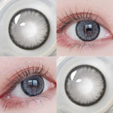 1 Pair New Color Contact Lenses Degree High Quality Blue Eyes Colored Lens Makeup Beautiful Pupil Yearly Use