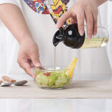 New Salad Dressing Shaker Drop Resistant Sauces Dispenser with Lid Free Salad Dressing Container Jar Kitchen Accessories Tools