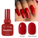 Single-use gel nail polish, 15ml each, requires LED lighting, solid color, a must-have for manicures | Vibrant nail colors | Nai