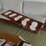 Long Tufting Geometric Bedside Rug Soft Mat Corridor Carpet Kids Bedroom Floor Foot Pad Aesthetic Home Room Winter Warm Decor