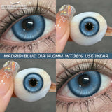 1Pair Fashion Makeup Pampas Series Yearly Purple Contacts Green Eyes Color Lenses Beauty Pupils Eye Color Green Lenses