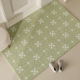 Modern Combination Of Small Squares Wire Loop Door Mat Waterproof Carpet Anti Slip Resistant To Dirt Bathroom Kitchen Carpet