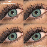 1Pair Color Lenses Colored Contact Lenses New Brown Lens Blue Eye Contacts Green Lenses Cosmetic Gray Eye Lens Yearly