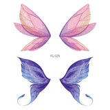 Shiny Butterfly Tattoo Stickers Temporary & Waterproof Removable Winged Animals Pattern Tattoos Insect Flase Tattoo for Party