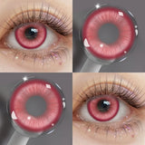 Anime Cosplay Colored Contact Lenses, Yearly Disposable Soft Lens, Fashion Beauty Cosmetic Lenses for Students & Daily