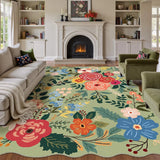 Retro Floral Living Room Carpet Large Area Light Luxury Bedroom Rug Thicken Plush Fashion Advanced Coffee Table Mats Alfombra 러그
