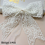 2PCS Curtain Tieback Clip Lace Bow-knot Tieback Clip Belt Tied Fashion Living Room Window Curtain Strap Buckle Home Decoration