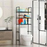 3 Layer Bathroom Washing Machine Storage Rack No Drill Multifunctional Movable Storage Organizer for Laundry Room