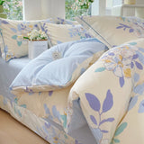 New Cotton Single Duvet Cover Printed Garden Quilt Cover Skin Friendly Breathable Bedding 150x200 180x220 220x240 200x230