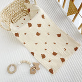 Cotton Muslin Baby Face Towel Long Burp Cloth for Newborn Kindergarten Hand Towels Infant Drooling Bibs Washcloth Baby Items