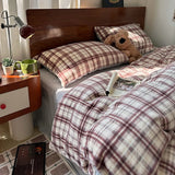 Floral  Vintage Sle Thiened Milk Velvet id Soft Middle Ancient Sle Four-Piece Bedding Set Skin-Friendly Winter Use
