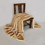 Luxury Imitation Fox Fur Blanket High-end Soft Fluffy Faux Fur Throws Blankets for Sofa Car Thickened Plush Warm Winter Blanket