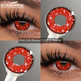 Color Contact Lenses for Halloween Vampire Cosplay Cosmetic Contact Lens Anime Lenses with Red Pupils for Parties Year