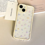 Luxury Flower Soft Clear Case for IPhone 16 15 14 13 12 Pro Max Shockproof Flower Transparent Case Fundas Coque