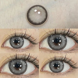 1 Pair Natural Contact Lenses For Eyes Color Beauty Pupils with Diopter Soft Round Korean Lenses Grow Eye Free Shipping