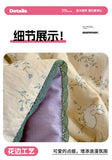 A-Class Summer Quilt Double Layer Non-Cotton Soft Air Conditioning Cooling Quilt Student Dormi Single Double Person Thin Quilt