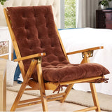 Rocking Patio Lounge Chair Cushion with Ties Overstuffed Seat Back Cushion Pad Tufted Pillow for Outdoor Indoor Home