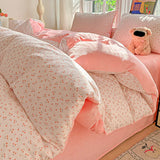 Ikeehome  new pure cotton cotton milk fleece thermal single quilt cover household dormitory bedding, no pillowcase and bed sheet