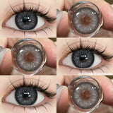 New 1pair Natural Color Contact Lenses for Eyes Blue Lenses Gray Pupils Lens Brown Lense Yearly Cosmetic Green Contacts