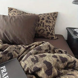 Luxury Leopard Bedding Sets Fashion Duvet Cover With Bed Sheet Pillowcase Twin Full Queen Size Bedclothes Adults Woman Bed Linen