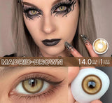 1 Pair Halloween Contact Lenses for Eyes Cosplay Lenses Anime Lenses Anime Accessories Lenses Black Lenses Red Lens