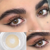 2pcs Blue Green Contact Lenses Yearly New Colored Lens Brown Natural Cosmetic Gray Big Eyes Student Beauty Pupil