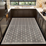 Simple Light Luxury Kitchen Carpet PVC Leather Anti-slip Floor Mat Home Decor Oil-resistant Waterproof Rugs Washable Rug