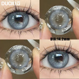 1Pair Soft Contact Lenses Grey Lenses Blue Eye Diameter 14.5mm  14.2mm 14.0mm Grey Lens Myopia Degree Beautiful Pupil