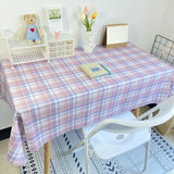 Plaid Tablecloth  Table Cloth Desk Mat Dust-proof Dining Table Cloth Furniture Protector Picnic Mat Tapete Dressing Table Mat