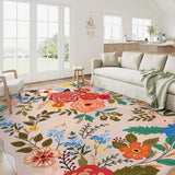 Retro Floral Living Room Carpet Large Area Light Luxury Bedroom Rug Thicken Plush Fashion Advanced Coffee Table Mats Alfombra 러그
