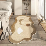 Bedroom Carpet Bedside Rug Home Decoration Soft Fluffy Plush Floor Mat Shaggy Living Room Rugs Irregular Alfombra Habitación