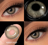1 Pair Brown Lenses Colored Contact Lenses Natural Fashion Contact Lens for Eyes SoftLens Color Eye Lens Cosmetic Pupil