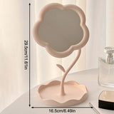 Makeup Mirror Standing Wooden Can Rotate 360 Degrees Generally Used In Dormitories And Homes Convenient To Use