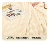 Throw Blankets for Couch Gift for Girls Women Comfortable Plush Cozy Faux Rabbit Fur Warm Fleece Soft Sofa Cover Blanket Camping