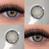 1Pair Natural Grey Pupils Contact Lenses With Prescription Brown Contacts Lenses Makeup Beauty Contacts  for Party