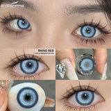 1Pair Cosplay White Color Contact Lenses Halloween Scary Contact Lenses Crazy Red Eye Makeup Lenses Black Beauty Pupils