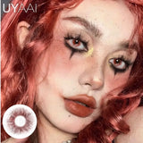 2PCS Cosplay Colored Contact Lenses Anime Eye Accessories Halloween Contact Lenses Crazy Red Eyes Contact Lenses