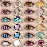 Anime Cosplay Contact Lenses Purple Lenses Halloween White Lenses Dragon Eye Cosplay Lenses Colored Pupils for Party