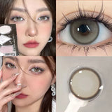 1Pair Color Contact Lens Pupils High Quality Cosmetic Blue Brown Makeup Black Lenses Eyes Blue Gray Fast Shipping