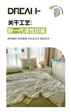 Printed Floral Summer Quilt Four Piece Set Soft Bedroom Decor Bedding Set Summer Quilt Bed Sheet With Pillowcases Home Textiles