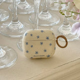 Spring Fresh Blue Flower INS Soft Case for Apple AirPods 4 Protection Cover for AirPods Pro 2 3nd Generation Earphone Cases