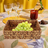 Natural Seagrass Storage Basket Handmade Woven Desktop Organizer Tall Narrow Basket for Bathroom Toiletries Office Supplies
