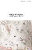 Adorable Pure Cotton Four-Piece Bedding Set Sweetheart Bear Tee-Piece Dormi Bedding Set Comfortable Warm Korean Sle