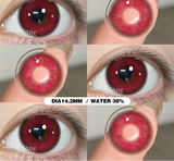 1 Pair Cosplay Colored Contact Lenses Anime Blue Lenses Purple Eye Halloween Makeup Contact Yearly Pink Beauty Pupils