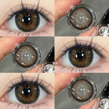 2PCS Natural Brown Lenses Eye Contact with Prescription Beauty Pupils Makeup Korean Contact Lens Fast Shipping