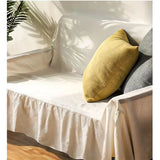 White Ruffle Cotton Sofa Cover Blanket Sofa for Towel Living Room Decor Furniture Tapestry Couch Cover in Spring