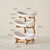 2/3 Layer Fruit Plate Home Snack Dish Creative Candy Dish Modern Dried Fruit Basket Living Room Plastic Cake Stand Snack Plates