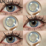 Natural Blue Colored Contact Lenses Blue Contact Lenses Capri Series Cosmetic Lens New Style 2Pcs