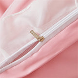 Korean Luxury Lace Ruffles Bedding Set Skin-Friendly Washed Cotton Princess Style Duvet Cover Bed Sheet Pillowcase Home Textiles