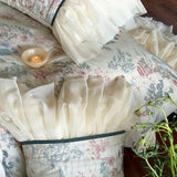 4Pcs French Princess Lace Ruffles Lyocell Cotton Soft Silky Skin-friendly Bedding Set Duvet Cover Sets Bed Sheets Pillowcases